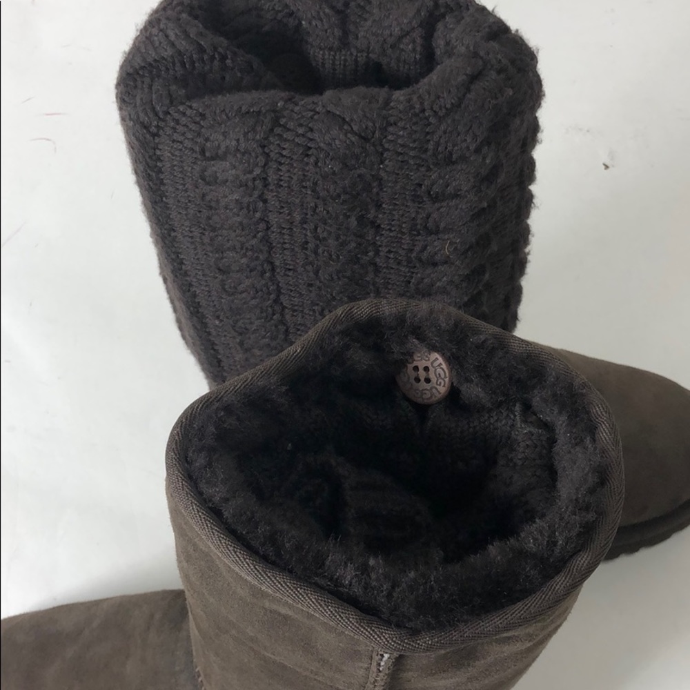 Ugg Boots Tularosa Route Detachable Chocolate New - Picture 6 of 8